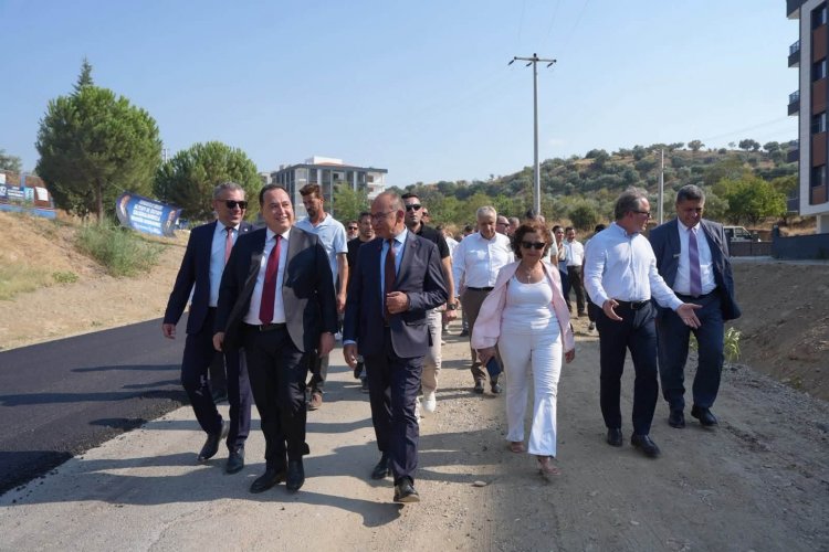 Başkanlar Ergenekon ve Osmancık Bağlantı Yolundaki Asfalt Çalışmalarını İnceledi
