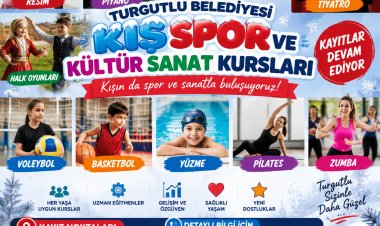 Turgutlu Belediyesi Kış Spor ve Kültür Sanat Kursları İçin Kayıtlar Başladı